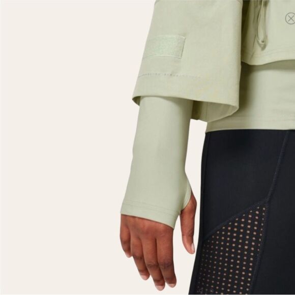 Sweaty Betty Fast Lane Running Jacket In Sage Green Size Medium - Picture 4 of 12